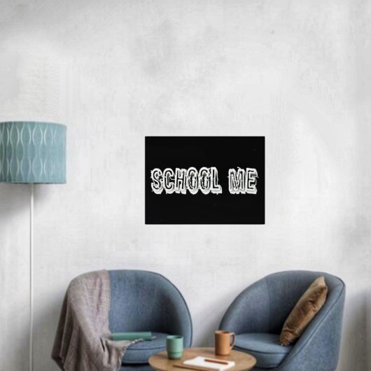 H. Metaal doorschijnend-wit Poster