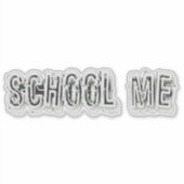 H. Metaal doorschijnend-wit Sticker (Voorkant)