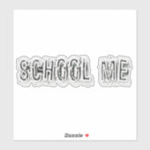 H. Metaal doorschijnend-wit Sticker (Vel)