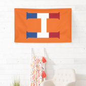 H Monogram bedekt op NLD-vlag op of op rand Spandoek (Insitu)