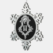 H Monogram Initiaal Ornament (Rechts)