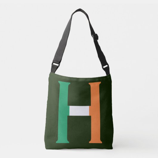 H Monogram overlay op Ierse vlag cbbcnt Crossbody Tas (Voorkant)
