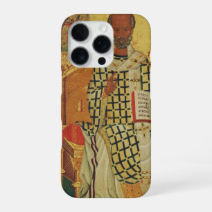 H. Nicolaas van Myra Byzantijns-Orthodoxe icoon iPhone 16 Pro Hoesje