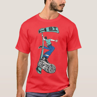 H ontwerp van het straatskateboard t-shirt