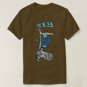 H ontwerp van het straatskateboard t-shirt (Design voorkant)