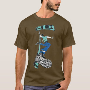 H ontwerp van het straatskateboard t-shirt