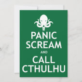 H.P. Invitations de Lovecraft Party - Appelez Cthu (Devant)