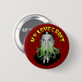 H. P. Lovecraft-Button Ronde Button 5,7 Cm (Voorkant /achterkant)