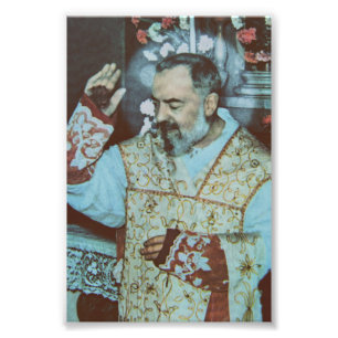 H. Padre Pio van Pietrelcina De Serafijn Priester Foto Afdruk