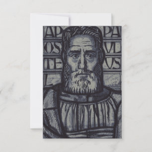 H. Paulus de Apostel De Grote Gravure Heilige Kaar Bedankkaart