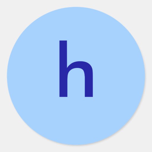 h ronde sticker (Voorkant)