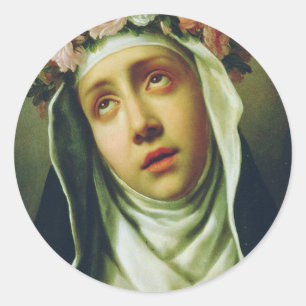 H. Rosa van Lima De Engel van Peru Schone Kunst Ronde Sticker
