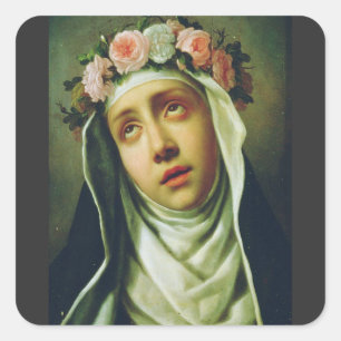 H. Rosa van Lima De Engel van Peru Schone Kunst Vierkante Sticker