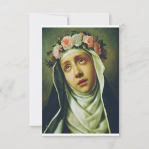 H. Rosa van Lima De Engel van Peru Schone Kunsten Bedankkaart