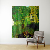 H Rousseau "Merry jesters" Wandkleed (In situ)