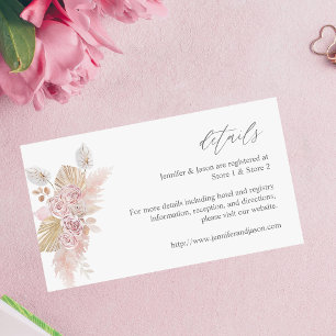 H Roze Boho Floral SM Enclosure Kaart 2