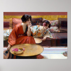H. Siddons Mowbray Idle Uours Poster