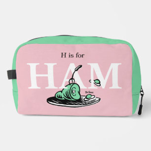 "H staat voor HAM"   Alfabetontwerp Toilettasje