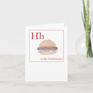 H staat voor Hamburger alfabet kaart