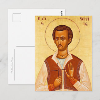 H. Stamatios van Volos Orthodoxe Christelijke Icoo Briefkaart
