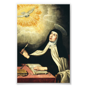 H.Teresa van Avila Mystica van Vuur Kunst Foto Afdruk