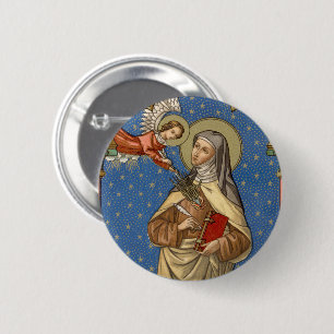 H. Theresia van Avila (28 JUL) Ronde Button 5,7 Cm