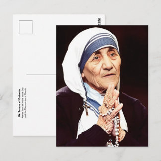 H. Theresia van Calcutta katholieke patroonheilige Briefkaart