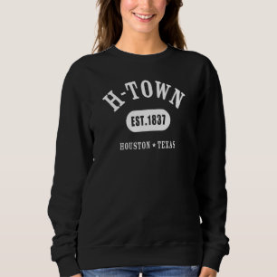 H-TOWN Houston TX Atletisch ontwerp - Gevestigd Trui