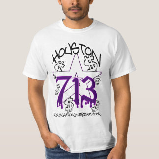 H TOWN RIDAZ CLOTHING - HOUSTON 713 PURP SHIRT SAL