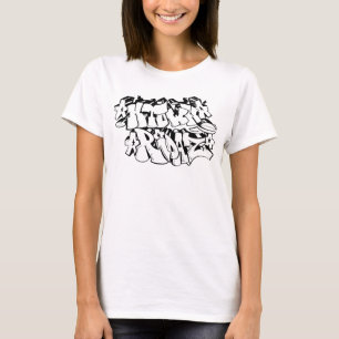 H TOWN RIDAZ CLOTHING - HTR Graffitti Black T-shirt