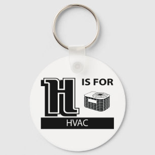 H voor HVAC Sleutelhanger