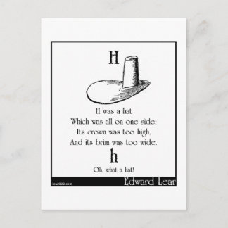 H was een pet briefkaart
