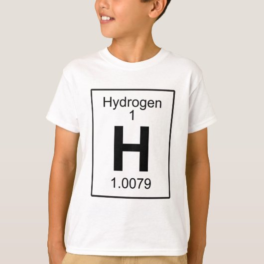 H - Waterstof T-shirt (Voorkant)