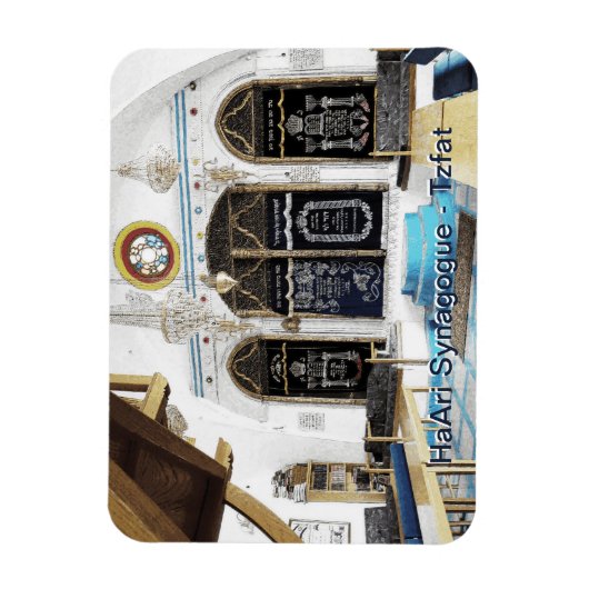 Ha-Ari Sephardi Shul - Tzfat Magneet (Verticaal)