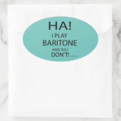 Ha Baritone Oval Sticker (Tas)