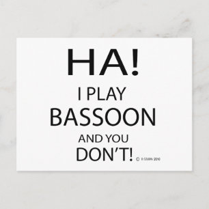 Ha Bassoon Briefkaart