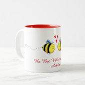 Ha Bee Valentine's Day Mug à deux tons (Devant gauche)