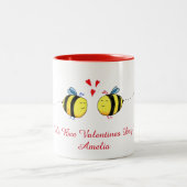 Ha Bee Valentine's Day Mug à deux tons (Centre)