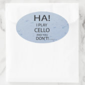 Ha Cello Oval Sticker (Tas)