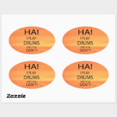 Ha Drums Oval Sticker (Vel)