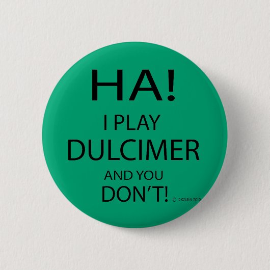 Ha Dulcimer Ronde Button 5,7 Cm (Voorkant)