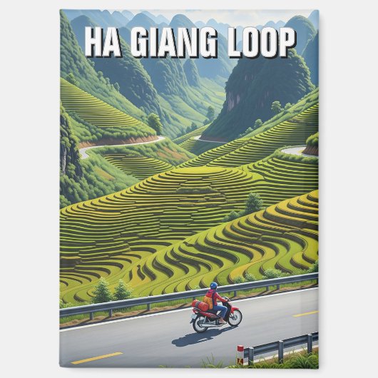 Ha Giang Loop Vietnam Travel Magneet (Voorkant)