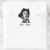 Ha Ha Guy Ronde Sticker (Tas)
