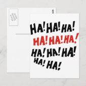 Ha Ha Ha Ha Ha Ha Briefkaart (Voorkant / Achterkant)