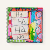 Ha Ha Ha No Square Notebook Notitieboek (Voorkant)