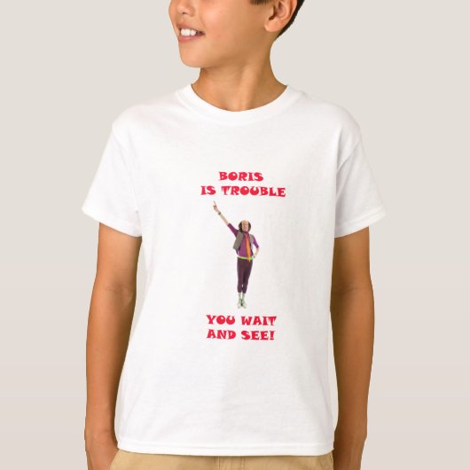 Ha Ha Hairies - Boris is Trouble T-shirt (Voorkant)