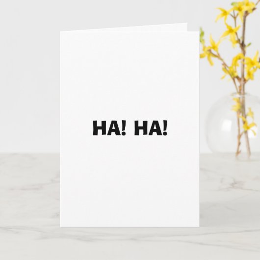HA! HA! KAART (Gele Bloem)