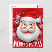 Ha Ha Merry Kerstmis Briefkaart (Voorkant / Achterkant)