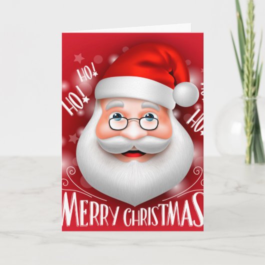 Ha Ha Merry Kerstmis Feestdagen Kaart (Voorkant)