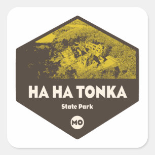 Ha Ha Tonka State Park Missouri Vierkante Sticker